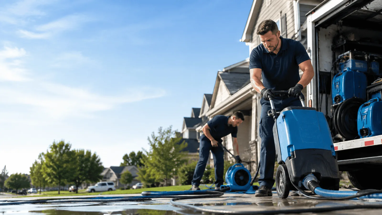 Pipe Leak Detection & Cleanup being performed in Hoodsport, WA
